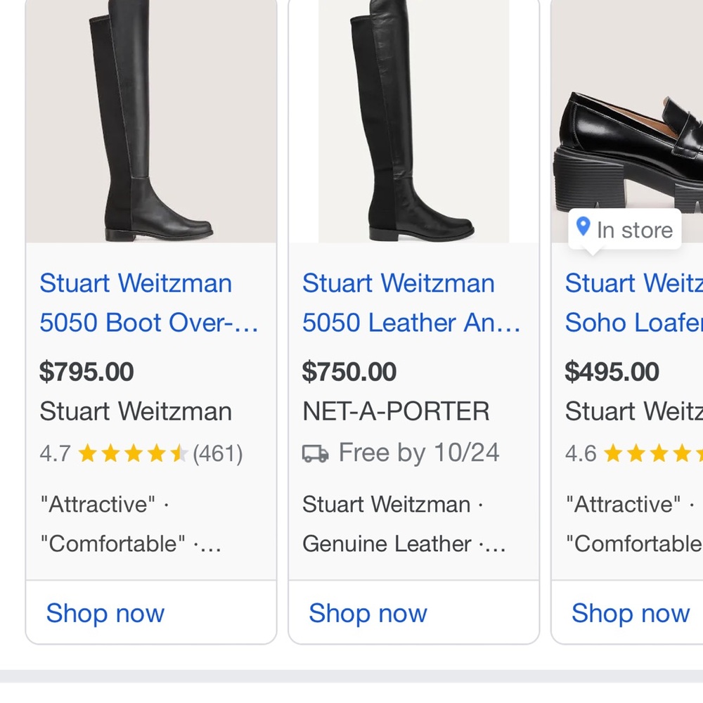 Stuart Weitzman over the knees boots